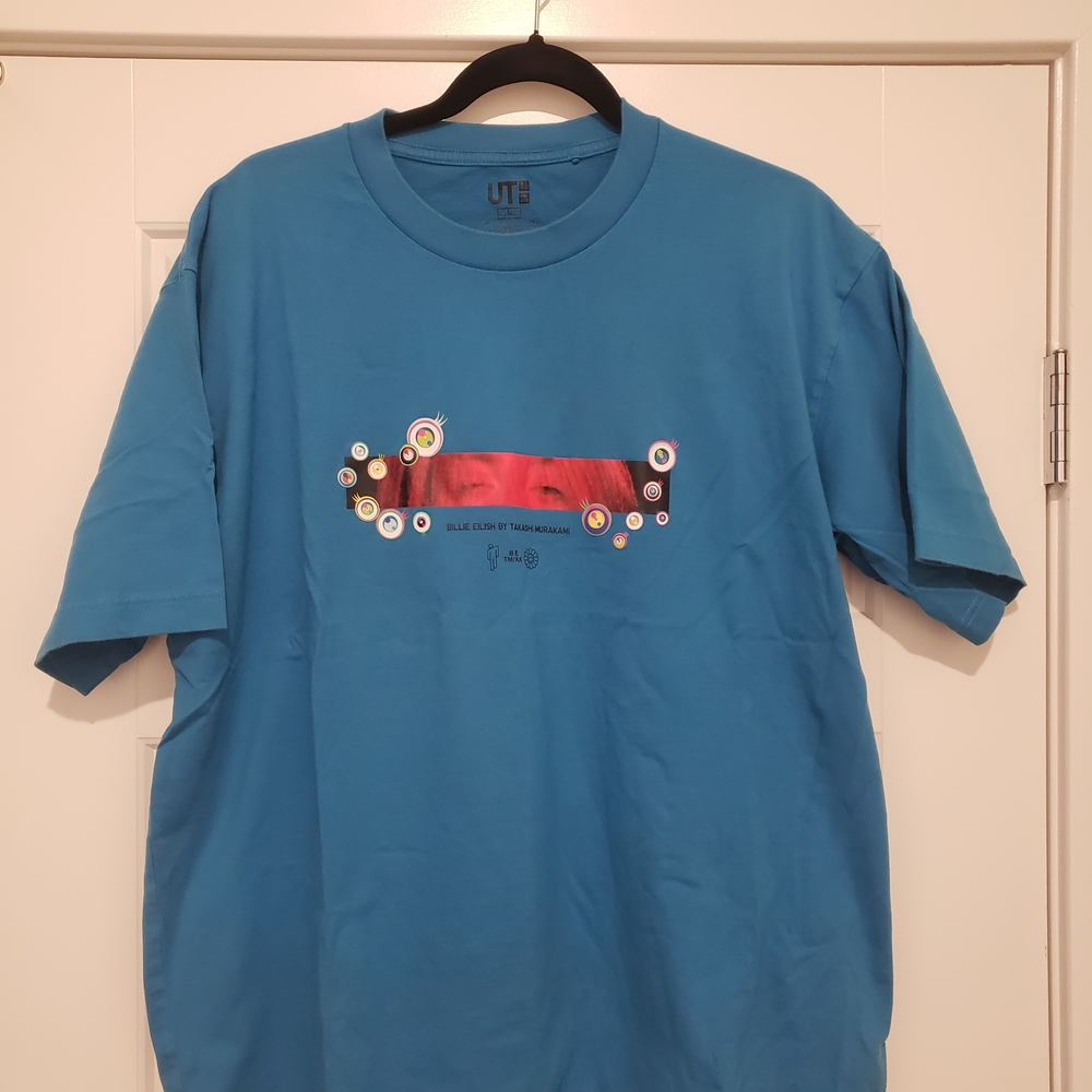 Uniqlo MURAKAMI collab Blue Graphic Men's Tee